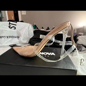 Clear heels